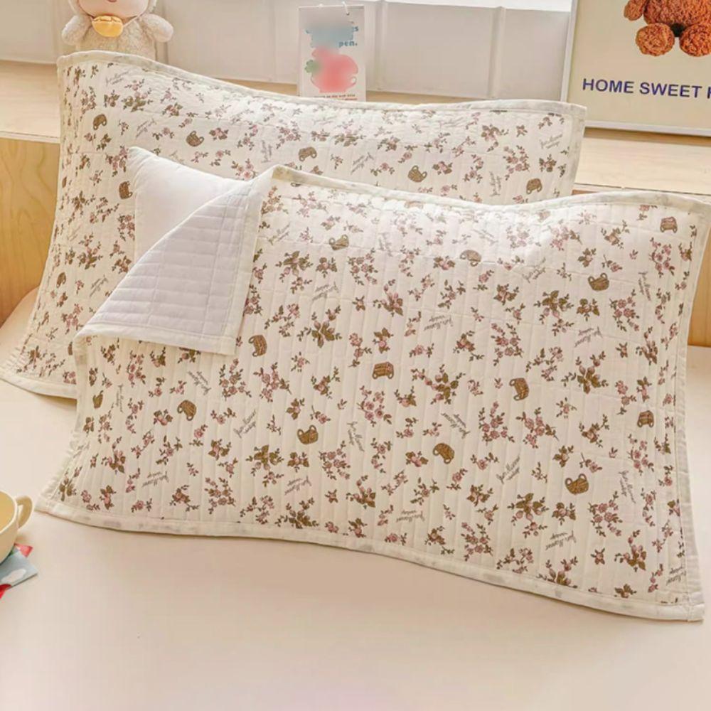 Cartoon Printing Pillow Cover Double-Layer Pillow Insert Protector Cute Cushion Cover Bed Room