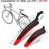 Bicycle Mudguard Set Adjustable Universal Bicycle Mudguard Set Front Rear Fenders Mountain Bike Mudguard Set for Bike 20-26 Inch Wheels