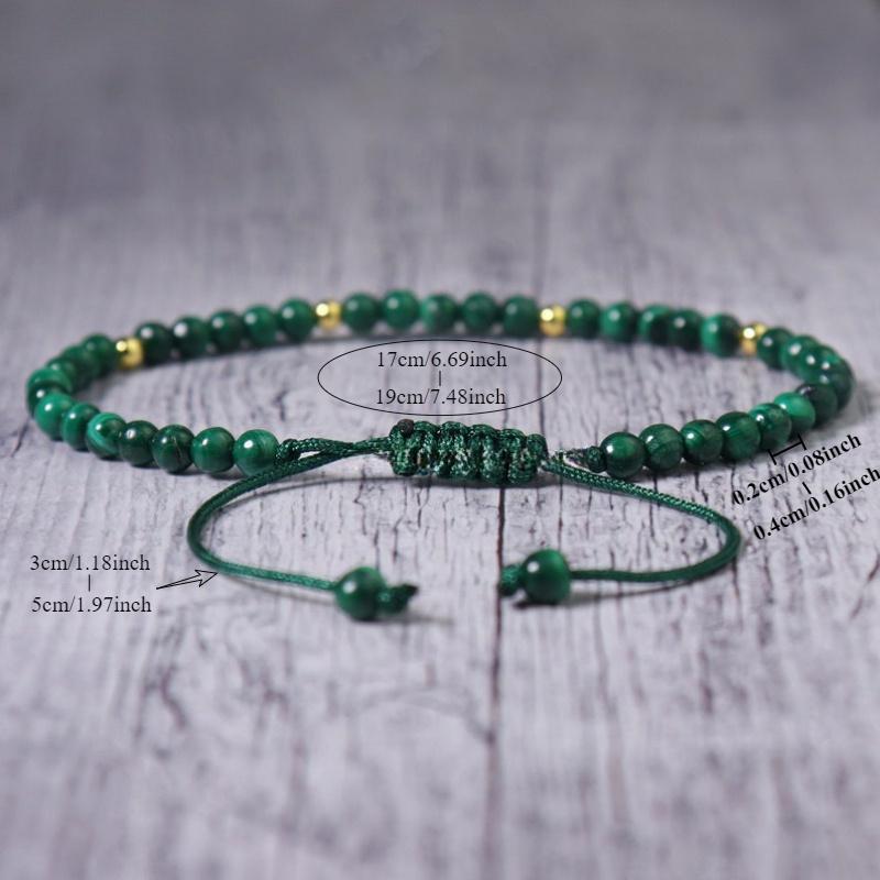 Exquisite Handmade Minimalist Fashion Woven Bracelet, Crafted with Natural Turquoise, Perfect for Stacking Accessories or Gift for Friends