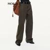 MO&Co. Women's Workwear Curved Mid-Waist Casual Trousers MBE3PATT16