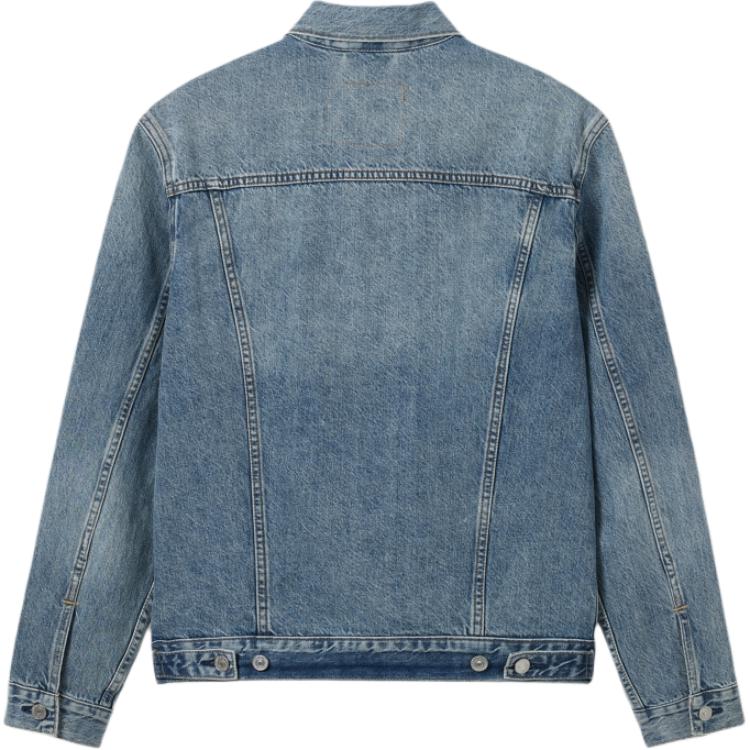 Levis Denim Wanderer Series Fw24 Denim Wanderer Series Lapel Single-Breasted Loose Straight Long Sleeve Denim Jacket Men Jackets Light-Blue 0015E-0006