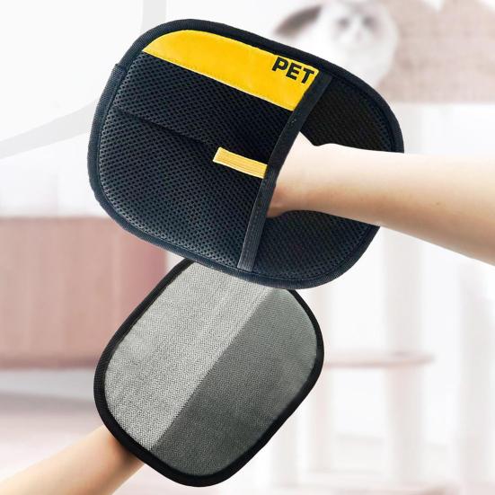 Luva Eletrostática para Remoção de Pelos de Animais de Estimação Luvas de Grooming Dupla Face para Cães Gatos Reutilizável Removedor de Pelos Luva para Sofá Móveis Carpete Assento de Carro