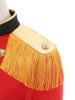 Womens Lion Tamer Costume Tassel Shoulder Long Sleeve Circus Ringmaster Dress Belted Halloween Outfit