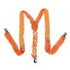Unisex Sequin Y Back Suspenders 3 Clips Adjustable Elastic Braces