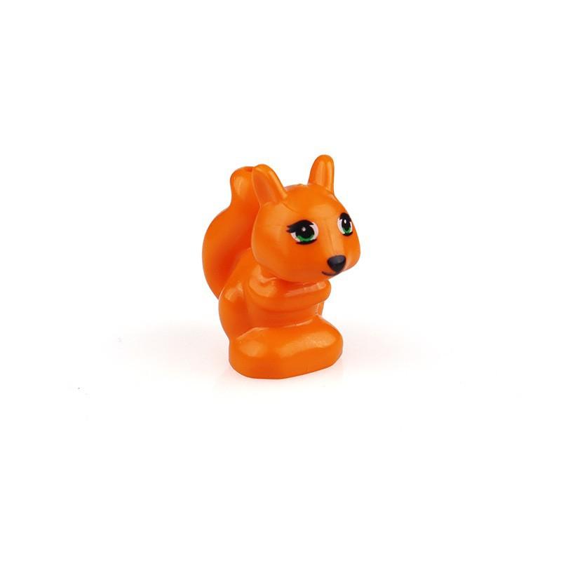 MOC City Animal Building Blocks Goat Wolf Penguins Eagle Goat Rabbit Pet Cat Dog Dairy Cattle Accessories Mini Bricks Toys Gifts