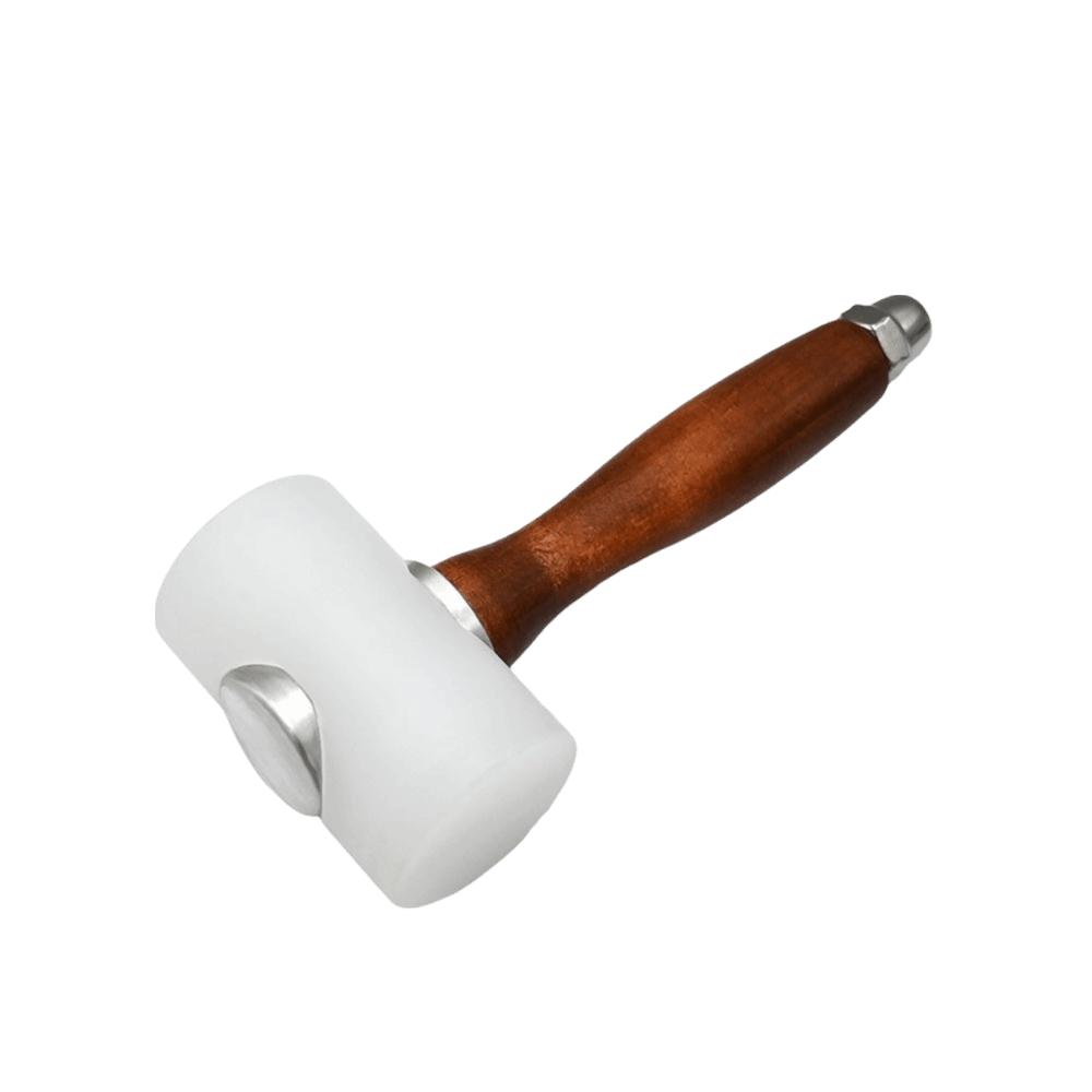 

Leathercraft Nylon Hammer Mallet Wood Handle Nylon Leather Carving Hammer Carving White T