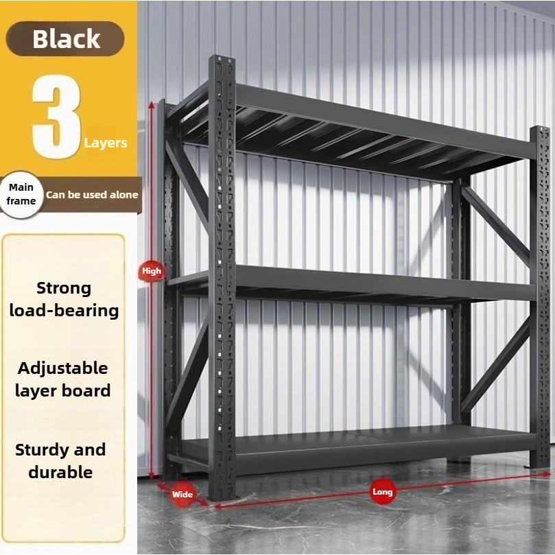Warehouse Heavy-duty Floor Display Rack Household Supermarket Multi-function Iron Shelf Thickening Storage Shelves