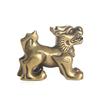 Retro Brass Mythical Beast Miniatures Figurines Tea Pet Retro Copper Animal Kirin Small Statue Desktop Home Decoration Ornament