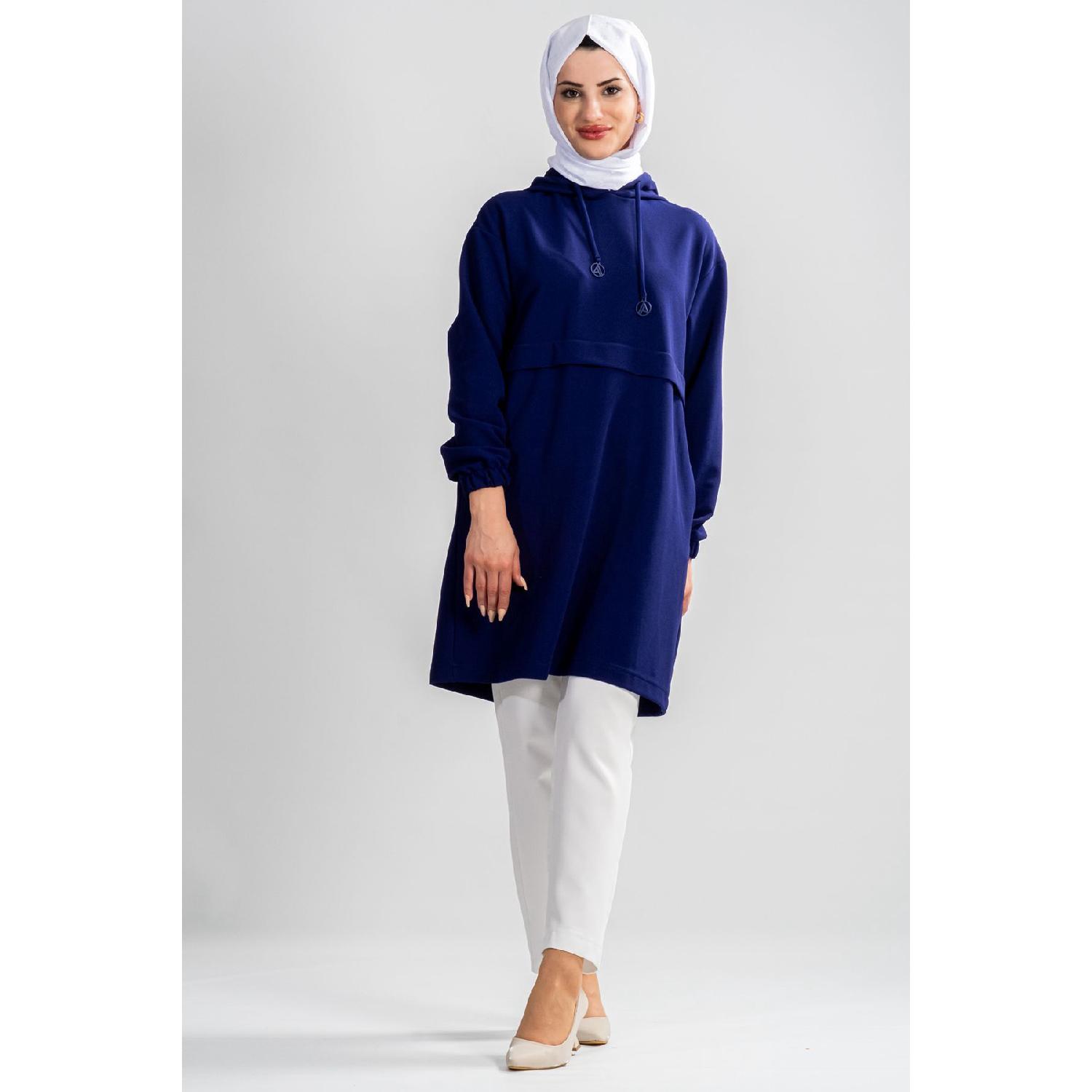 

Trend Hijab Tunic Corduroy 2024/2025 Autumn-winter New Season Modaayka 38 чорний
