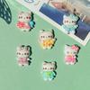 Handmade Cute Cartoon Kitten Resin Accessories: Hair Clips, Phone Cases, and Shoe Buckles