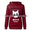 2022 Women's Cat Print Sweatshirt - Cozy Cat Nest Design