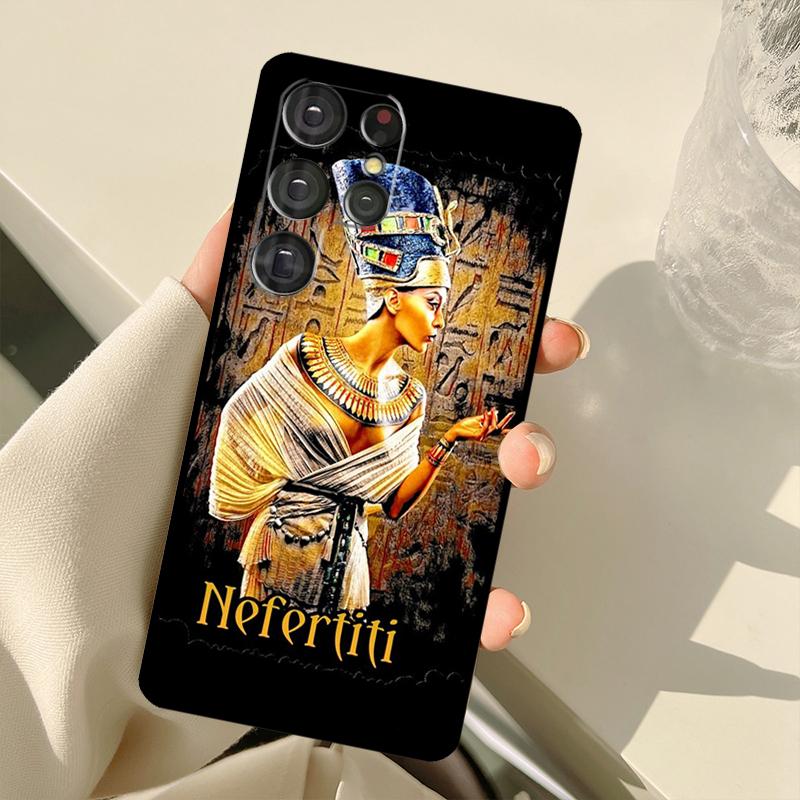 Egypt Nefertiti Ankh Case For Samsung Galaxy S24 Ultra S21 S22 S23 S25 Ultra S9 S10 Plus S20 FE S25 FE Back Cover