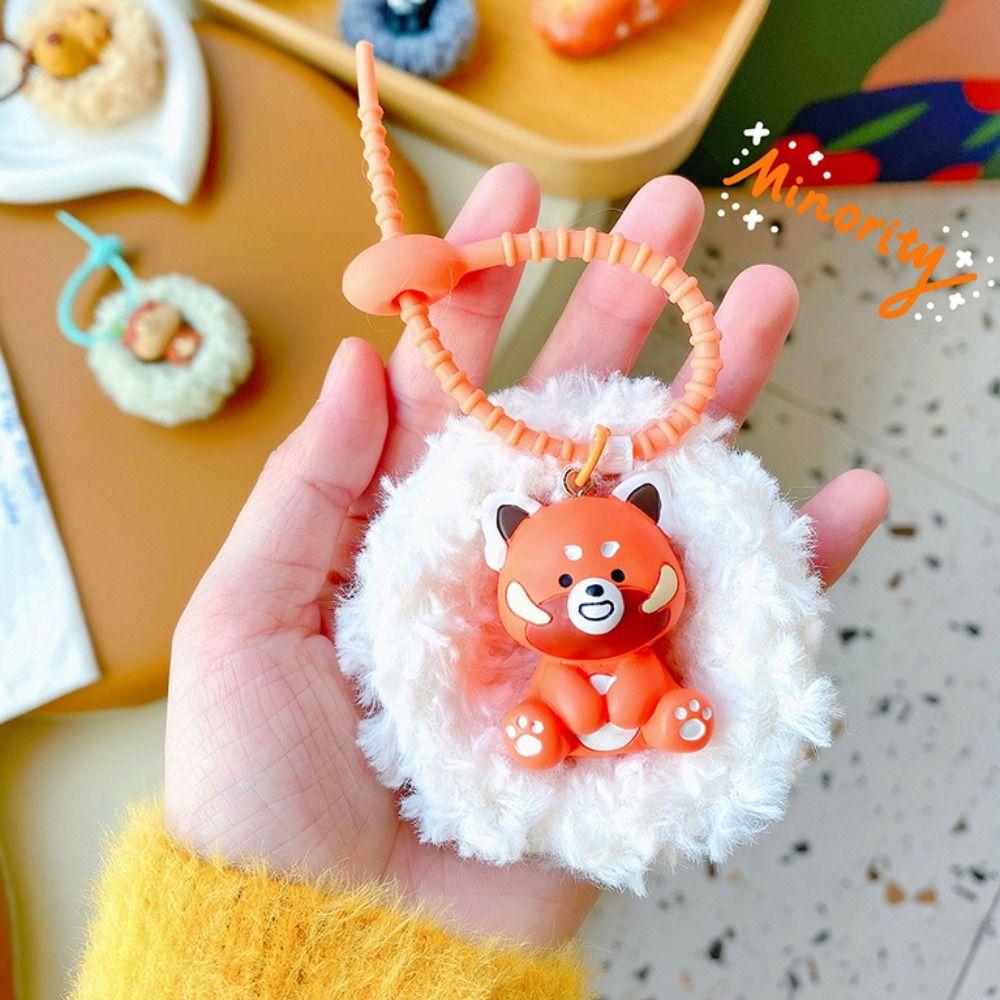 

Pithecia Capybara плюшевый брелок Panda Red Panda плюшевые кулоны Funny Squirrel Keycahin Zoo Gift panda