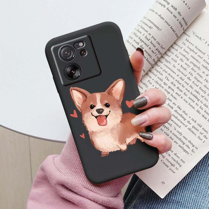 Cute Cat Case For Xiaomi 13T Pro Silicone Soft Back Cover Lovely Cartoon Painted Capa Shell For Xiaomi 13T Fundas 13tpro Coque