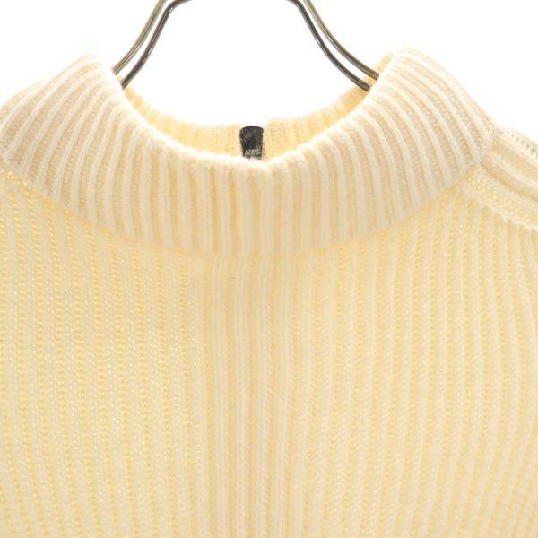 MAX&CO Long sleeve knit one piece M White system Back zip Women Used