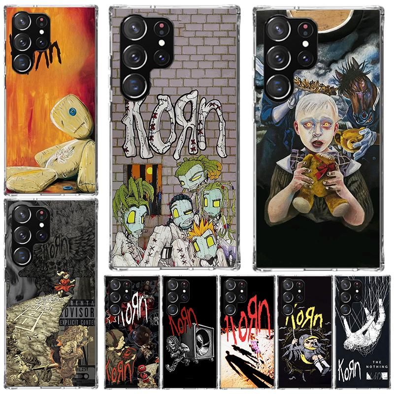 K-Korn Rock Band Soft Phone Case For Samsung Galaxy S22 S23 S24 S25 Edge S26 Ultra S20 FE S21 Plus + Fundas Coque Galaxy S20 S21