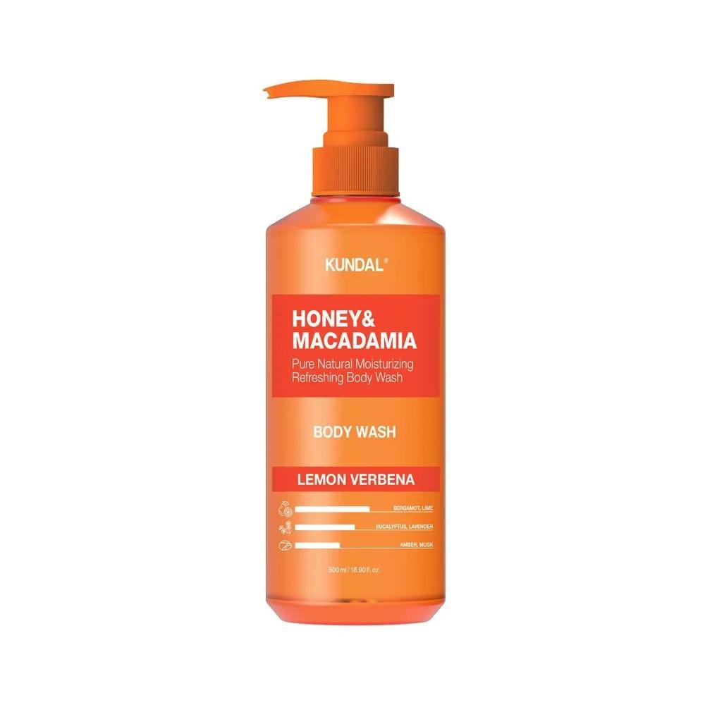 KUNDAL Honey & Macadamia Pure Body Wash Lemon Verbena 500ml x1