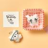 Chaveiro Boneca Mini Gato com Fone de Ouvido + Cartão Mensagem + Caixa de Seleção