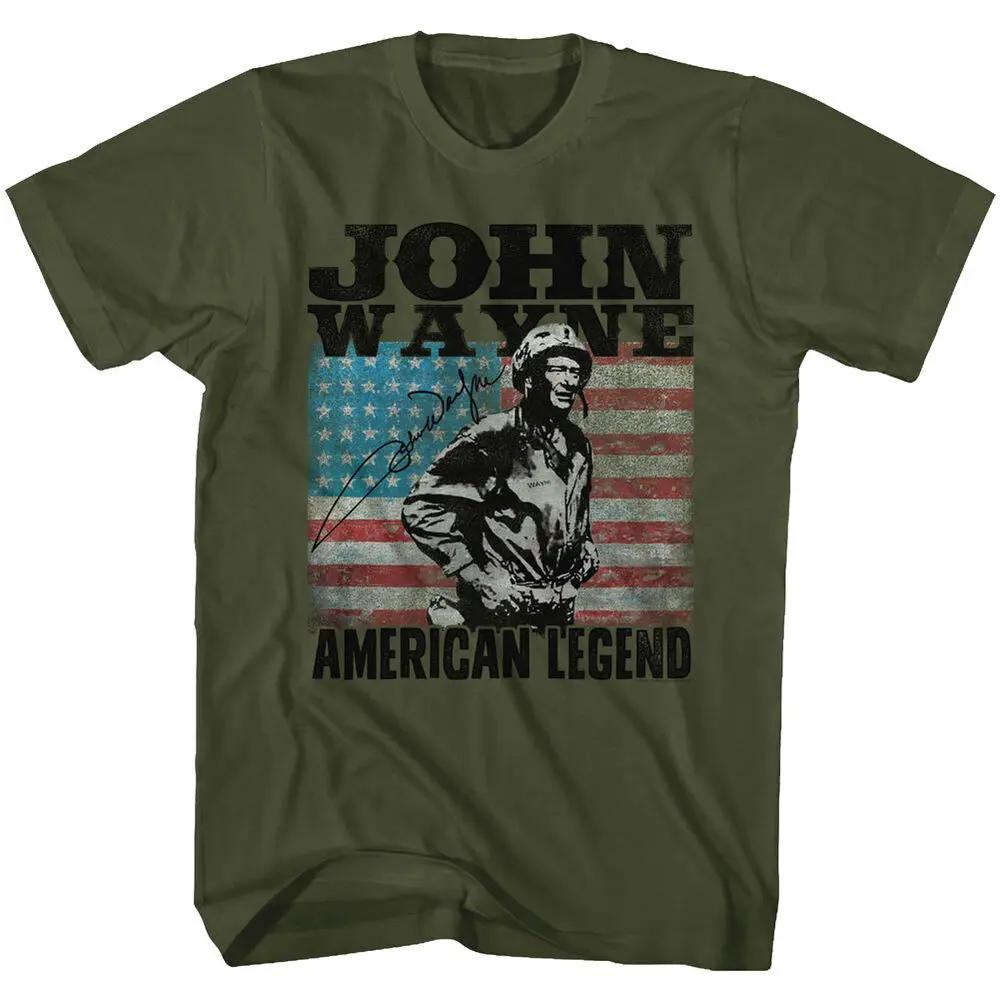 Vintage TV Movies John Wayne American Legend TShirt 100 Cotton ONeck Summer Short Sleeve Casual Mens Tshirt Size S3XL