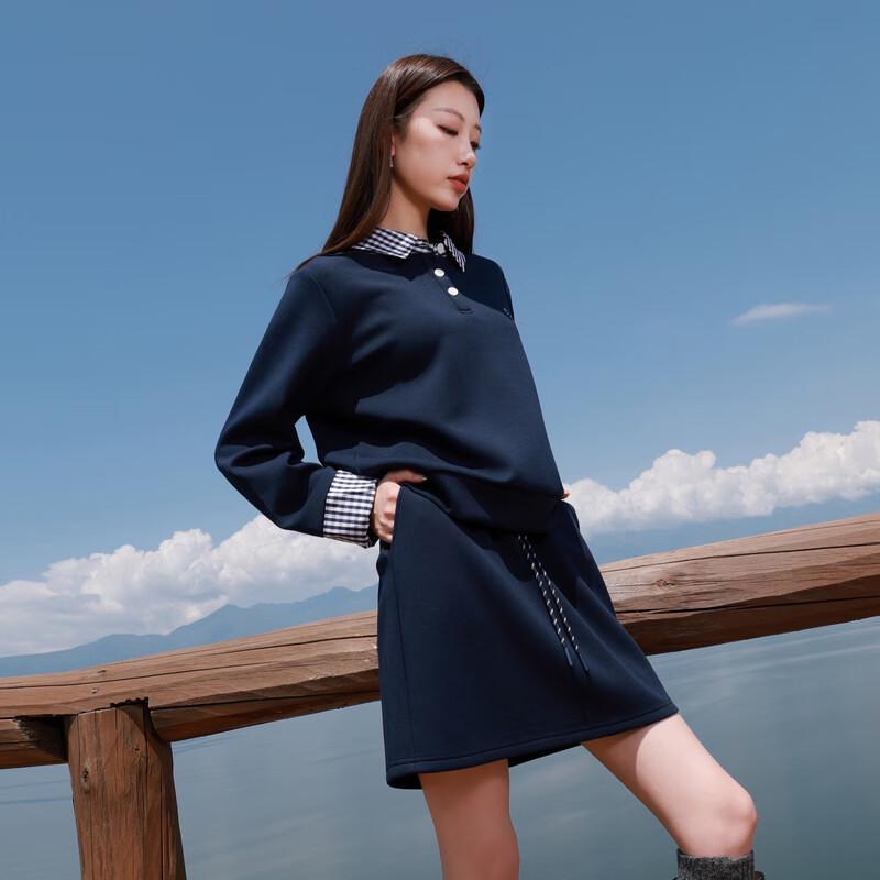 

Sancai Plus Size Drawstring High-Waist A-Line Mini Skirt M (160/72B)