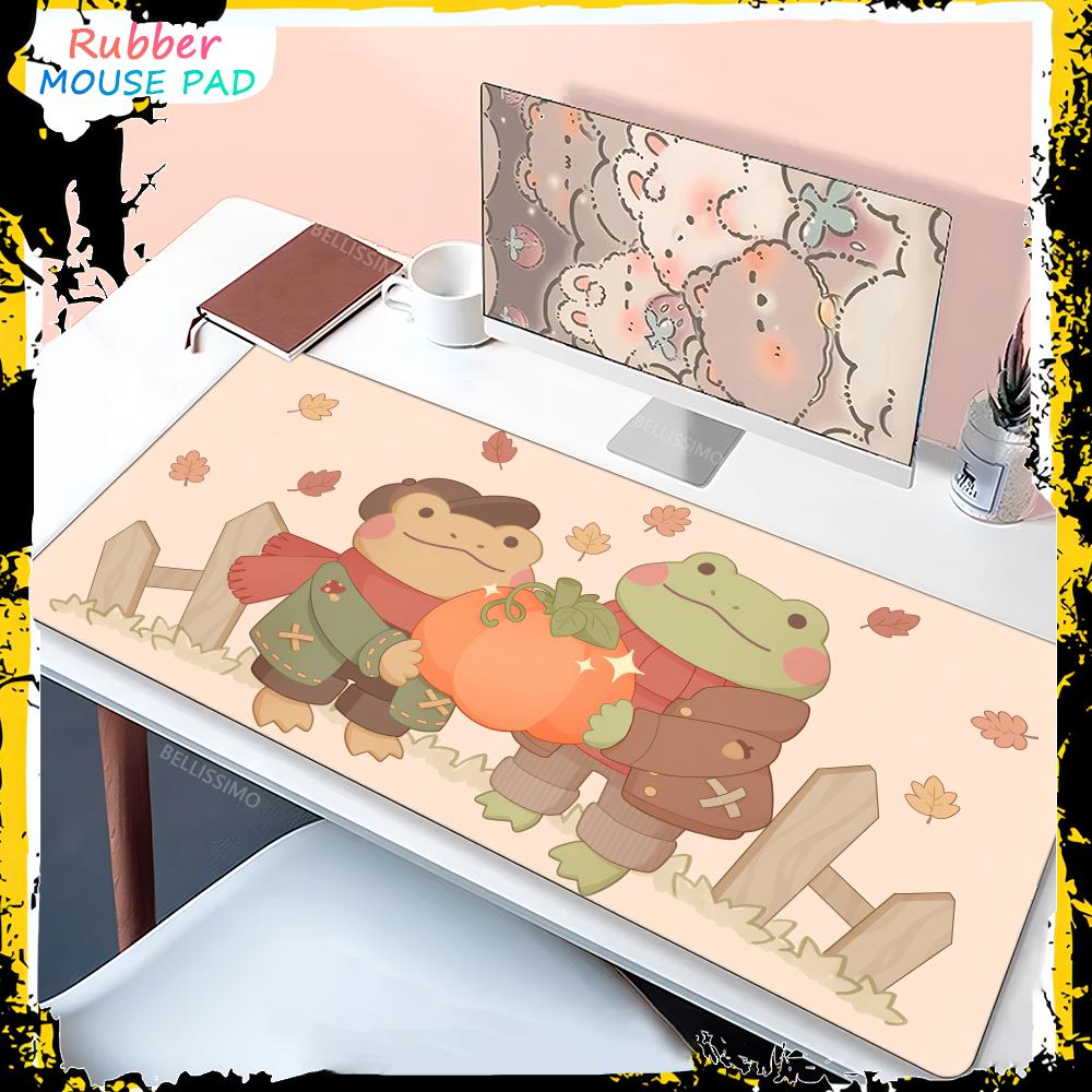 Cute frog rubber HD Mouse Pad Large Computer Cartoon Anime Gamer player Keyboard XXL MousePad Laptop Gaming Accessories Desk Mat