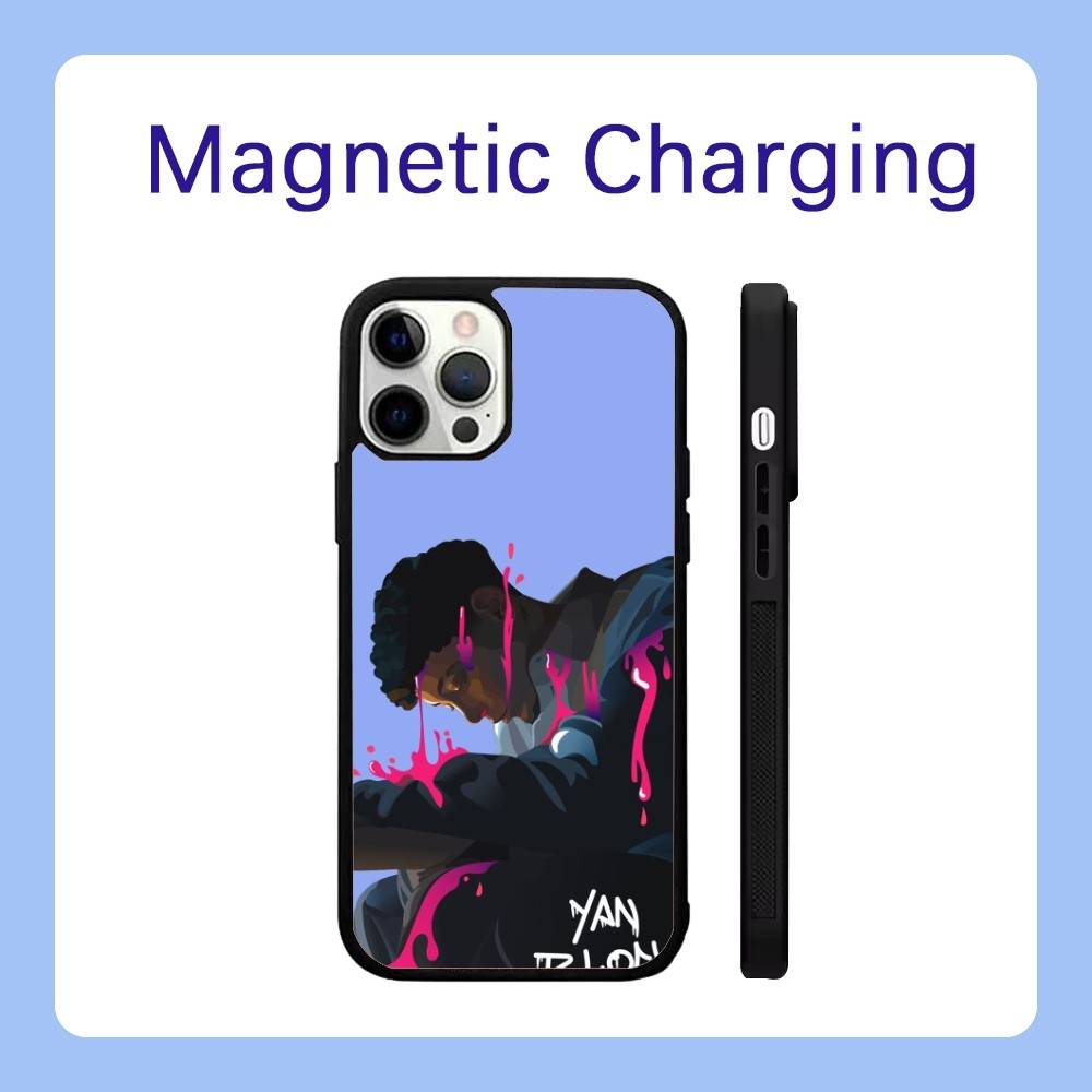 Yan Block 111 444 Rapper with Magsafe Phone Case For iPhone 17,16,15,14,13,12,Pro,Max,Plus Magnetic Wireless Charge Cover