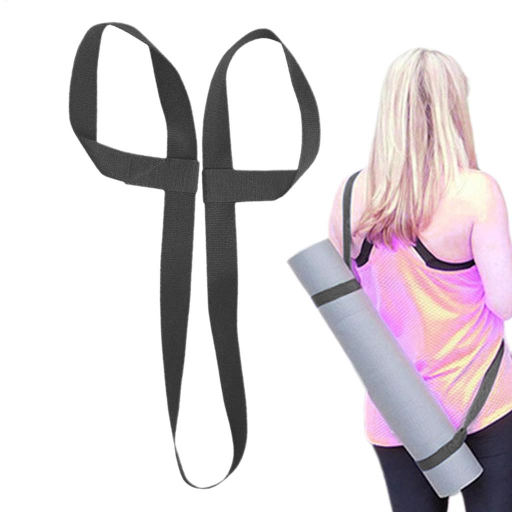 1pc Yoga Mat Strap Adjustable Yoga Mat Bundle Strap Shoulder Straps Sports Stretch Strap Floor Mat Storage Strap Yoga Mat Bag