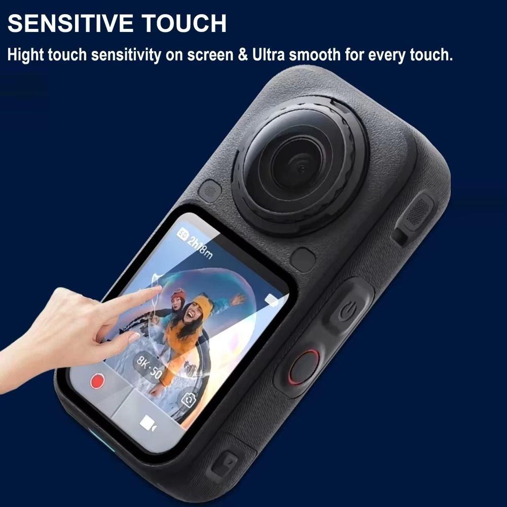 1/2/3Pcs Soft PMMA Protective Films HD Camera Screen Cover for Insta360 X6 Action Camera Accessories