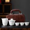 Yuzhuxun Ceramic Gongfu Tea Set - Ink Landscape