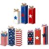 1PC Home Ornaments Wooden Tabletop Decorations American Flag Crafts Wood