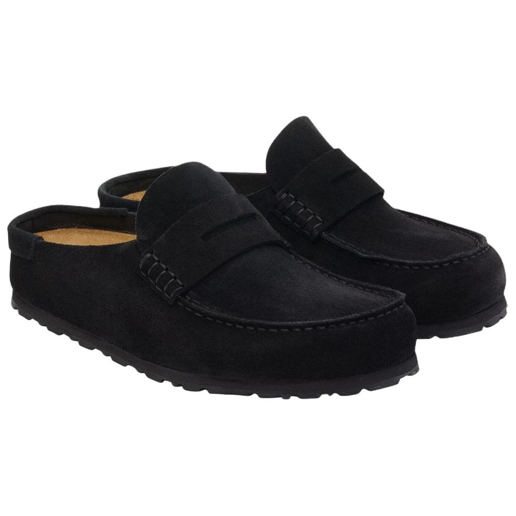Birkenstock Naples Rubber Sole No Special Function Closed Toe Slippers Unisex Black Narrow 1030813