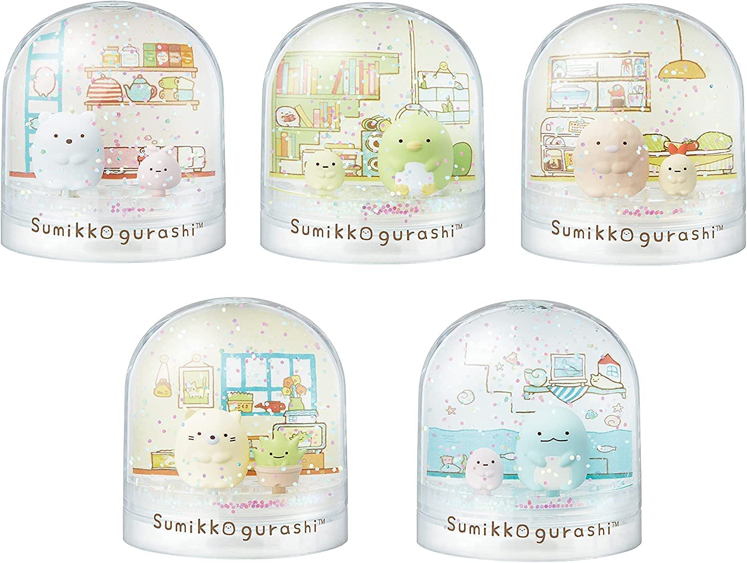 

Sumikko Gurashi Make and Decorate Sparkling Snow Dome Box of 6