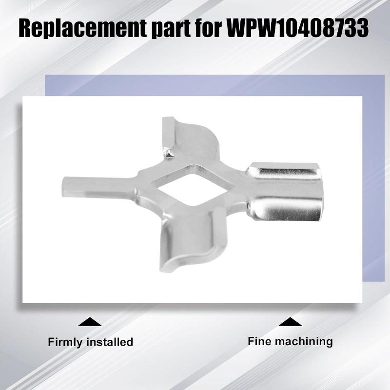 Double-Sided Grinding Cross Blade with Square Hole, Meat Grinder Replacement Blade, Stainless Steel Cutter for Electric Meat