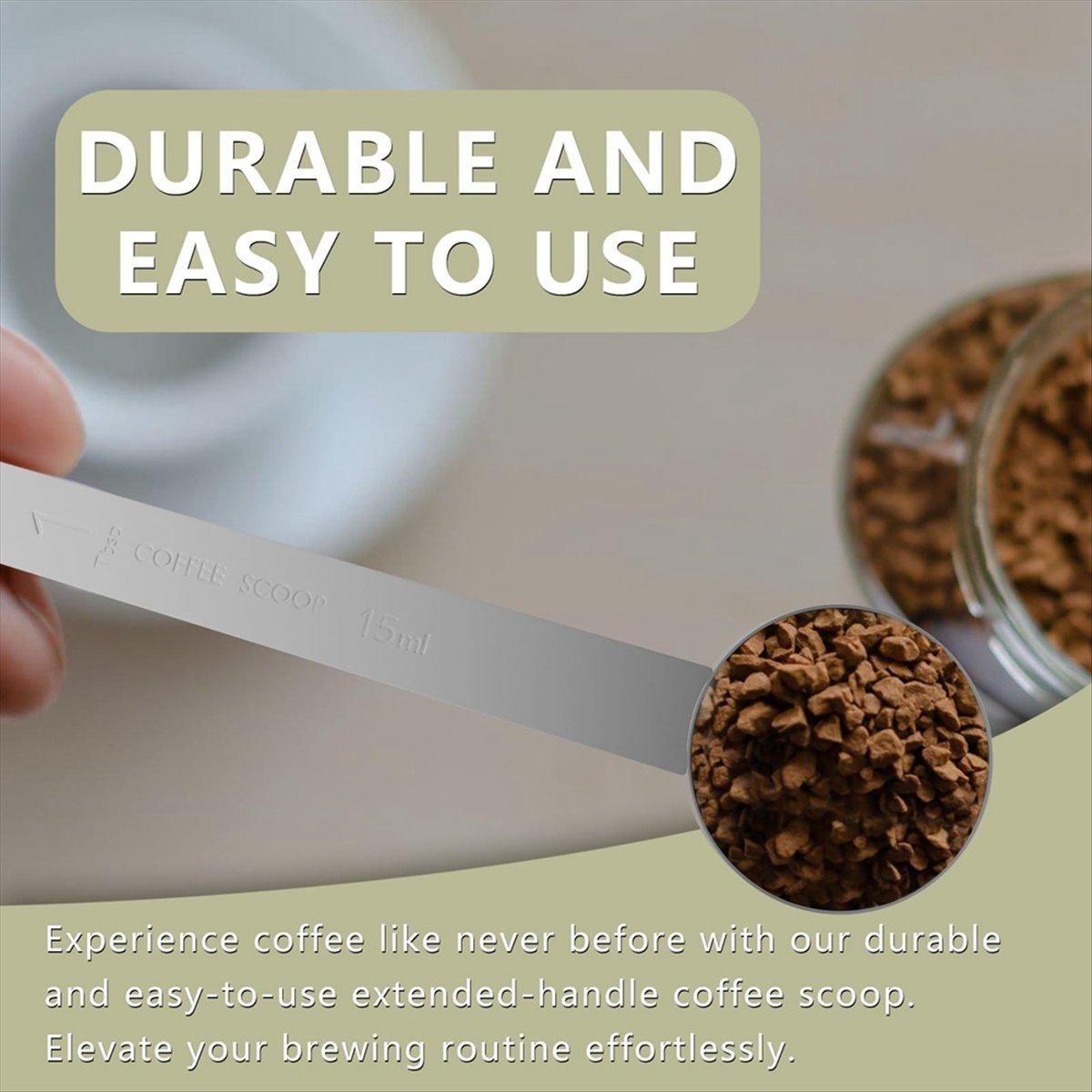 

BHBL 2PCS 2 Tablespoon Coffee Scoop,9.5inch Long Handle Measuring Spoon,Two Tbsp (15 Ml) Coffee Scooper,Stainless Steel Scoop China Mainland