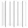 6 Piece White Folding Screen 300 X 220 Cm Fabric
