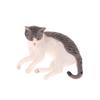 Solid Simulation Animal Model Lying Orange Cat Figurine Cute Desktop Decoration Mini Pet Cat Model Ornament