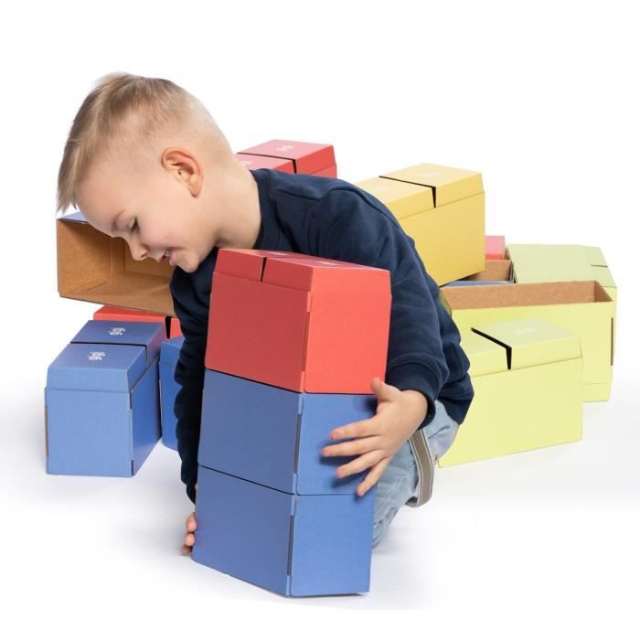 Blocs de construction - gigi - 200xxl - 80 grands blocs - multicolore - pour enfants à partir de 3 ans
