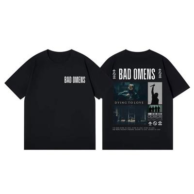 Bad Omens Rock Band Merch Tshirt Men Women Clothing High Quality Fashion Short Sleeve T Shirts Summer Casual Cotton Tshirts