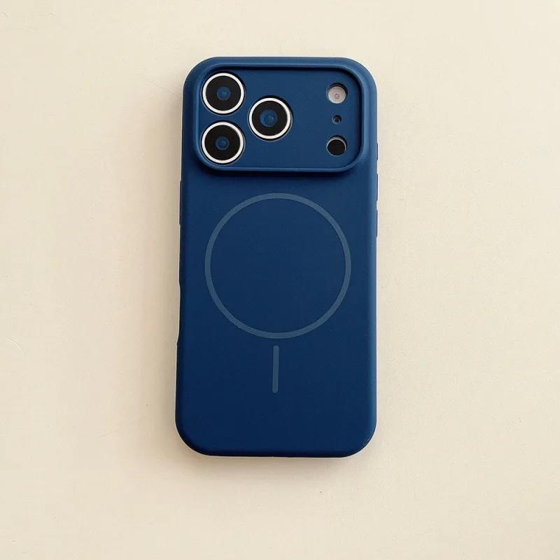 For iPhone 17 Pro Max Air Magnetic Magsafe Case for iPhone 16 14 15 Plus 11 12 13 Pro Max Soft Liquid Silicone Shockproof Cover