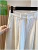 Women's Yellow Wide-Leg Cargo Pants - Summer 2026 Loose Slimming Straight-Leg Balloon Style