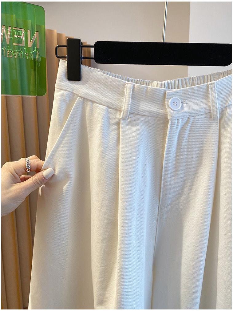 Women's Yellow Wide-Leg Cargo Pants - Summer 2026 Loose Slimming Straight-Leg Balloon Style