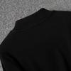 Damenmode Enganliegendes T-Shirt mit Stehkragen