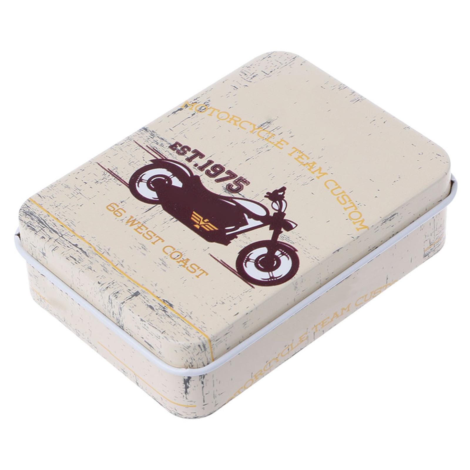 Мини-оловянный металлический ящик для хранения конфет, держатель для ювелирных изделий, банка, серьги для монет, наушники 11