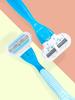 Universal Triple-Blade Women's Razor for Armpit, Leg, and Underarm Shaving