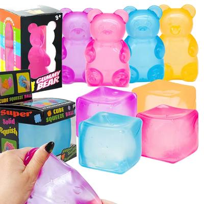 2026 Cute Bear Nee Doh Maltose Squeeze Toy Dough Colorful Sensory Toy Creative New Item Desk Decoration Stress Relief Doll..