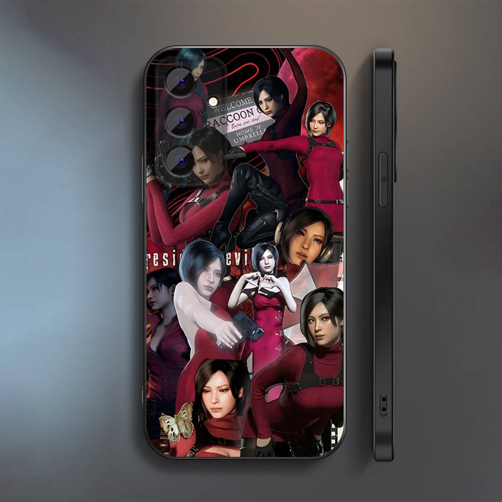 

Ada Wong R-Resident E-Evil Phone Case For Samsung S 25,24,23,22,30,21,20,10,9,Ultra,Plus,Lite,FE,5G Black Full-coverage Soft SamsungS20Plus