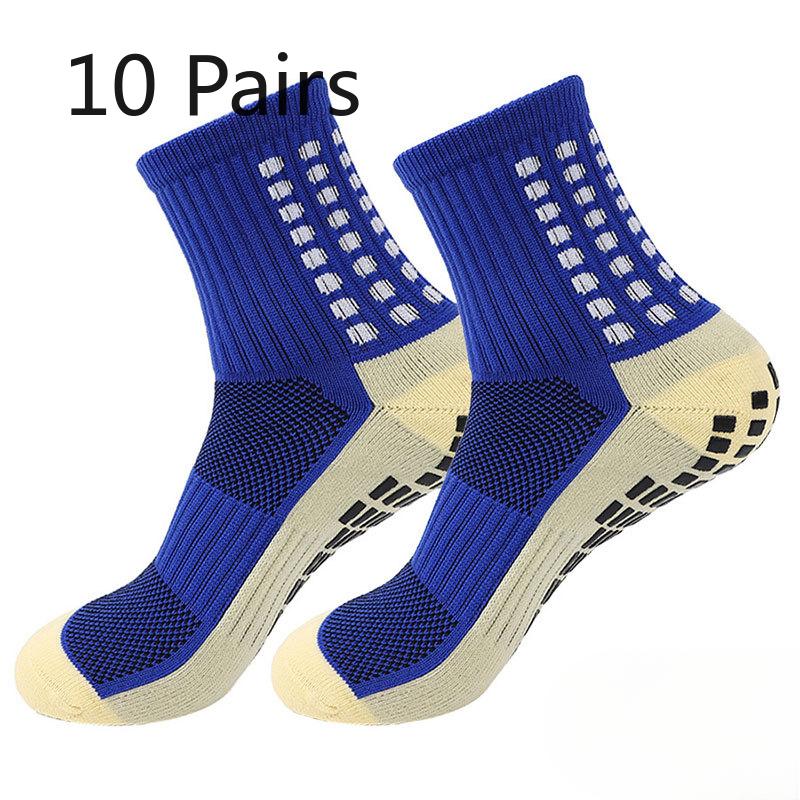 10 Pairs of Men's Spring and Autumn Running Basketball Football Sports Towel Bottom Non Slip Tube Socks