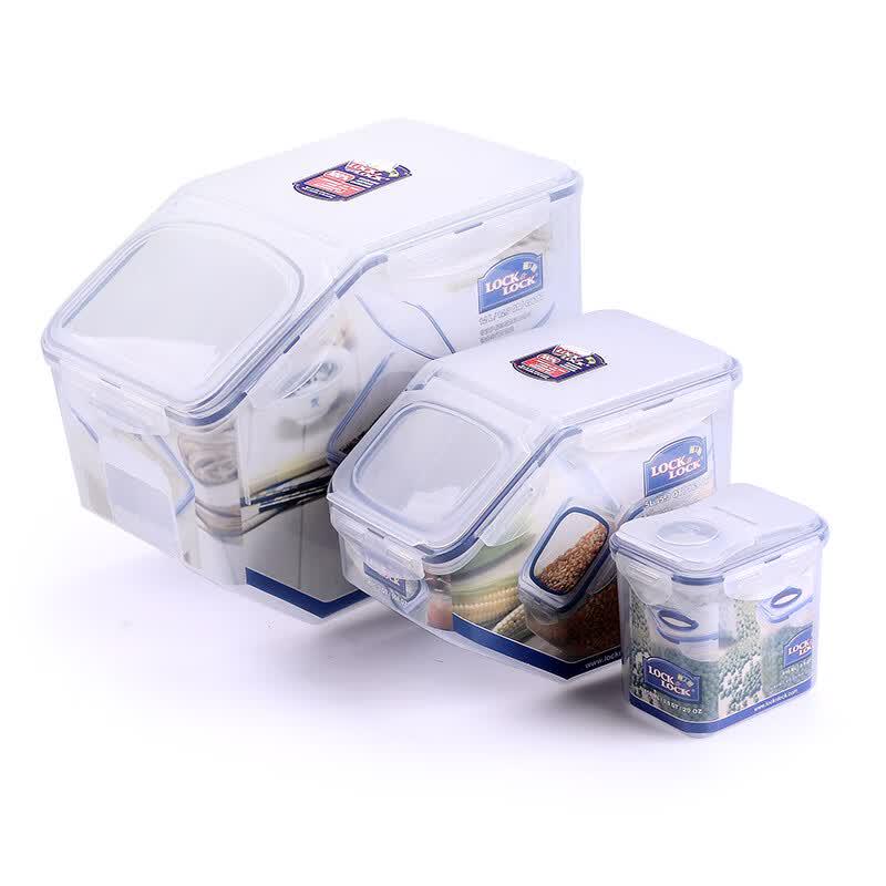 LocknLock 4-Piece Transparent Silicone Rice Storage Set