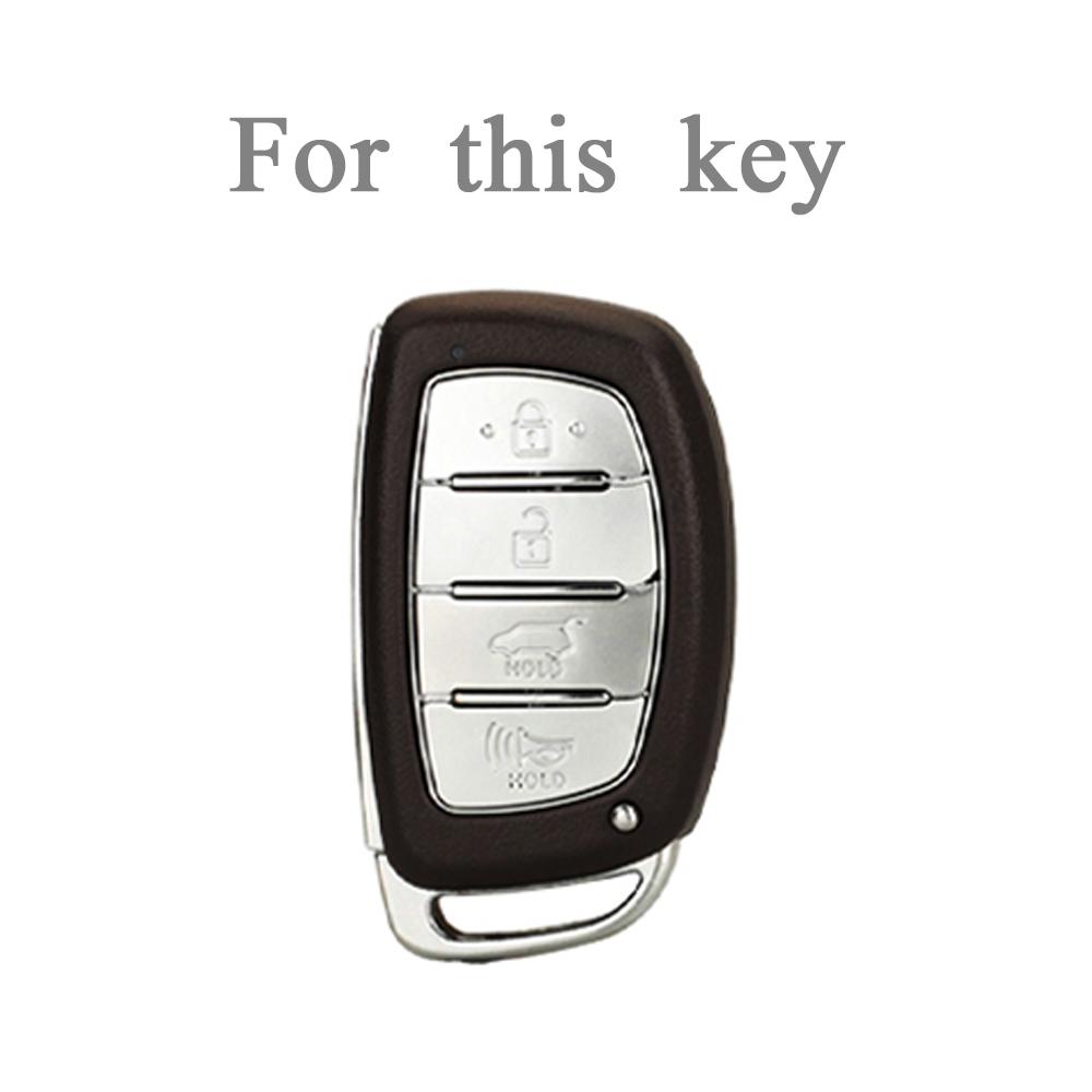 4 Buttons TPU Car Remote Key Case Cover for Hyundai Tucson Ix35 Ix45 I10 I30 I40 Santa Fe Rena Sonata Elantra Creta Shell Fob