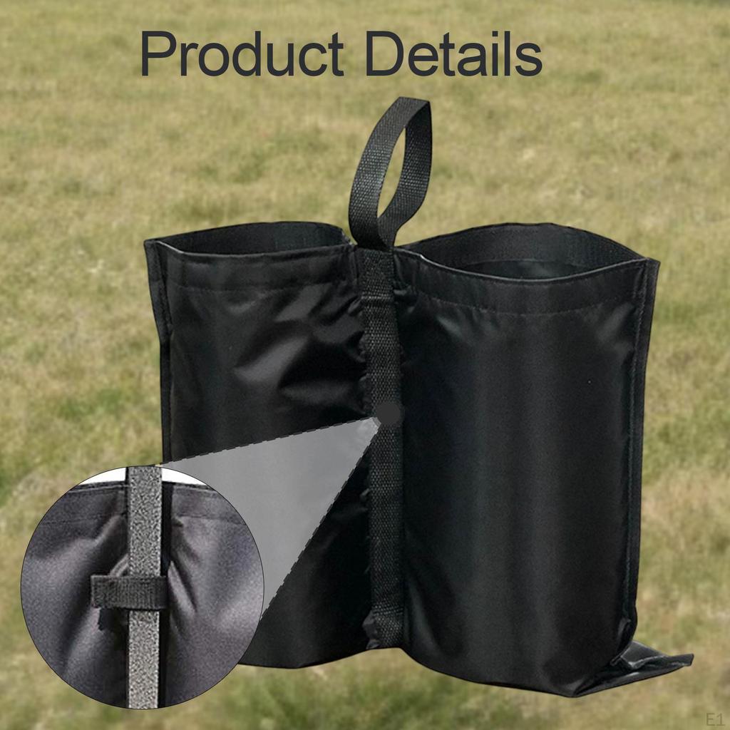 2 Pieces Canopy Windproof Weight Bags Outdoor Tent Sandbag Stabilizer for Sun